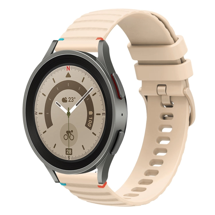 Dây đồng hồ silicone 20mm chấm chấm sóng khâu, dành cho Samsung Galaxy Watch 5 40 / 44mm, dành cho Samsung Galaxy Watch 5 Pro 45mm, dành cho Samsung Galaxy Watch 4 40 / 44mm, dành cho Samsung Galaxy Watch 4 Classic 42 / 46mm