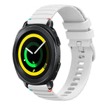Dây đồng hồ silicone 20mm chấm chấm sóng khâu, dành cho Samsung Galaxy Gear Sport, dành cho Samsung Galaxy Watch Active 2, dành cho Samsung Galaxy Watch3 41mm, dành cho Samsung Galaxy Watch Active