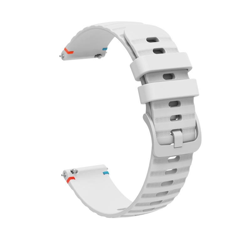 Dây đồng hồ silicone 20mm chấm chấm sóng khâu, dành cho Samsung Galaxy Gear Sport, dành cho Samsung Galaxy Watch Active 2, dành cho Samsung Galaxy Watch3 41mm, dành cho Samsung Galaxy Watch Active