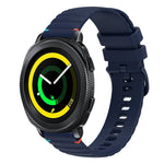 Dây đồng hồ silicone 20mm chấm chấm sóng khâu, dành cho Samsung Galaxy Gear Sport, dành cho Samsung Galaxy Watch Active 2, dành cho Samsung Galaxy Watch3 41mm, dành cho Samsung Galaxy Watch Active