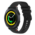 Dây đồng hồ silicone 20mm chấm chấm sóng khâu, dành cho Samsung Galaxy Gear Sport, dành cho Samsung Galaxy Watch Active 2, dành cho Samsung Galaxy Watch3 41mm, dành cho Samsung Galaxy Watch Active