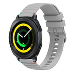 Dây đồng hồ silicone 20mm chấm chấm sóng khâu, dành cho Samsung Galaxy Gear Sport, dành cho Samsung Galaxy Watch Active 2, dành cho Samsung Galaxy Watch3 41mm, dành cho Samsung Galaxy Watch Active
