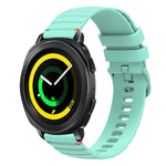 Dây đồng hồ silicone 20mm chấm chấm sóng khâu, dành cho Samsung Galaxy Gear Sport, dành cho Samsung Galaxy Watch Active 2, dành cho Samsung Galaxy Watch3 41mm, dành cho Samsung Galaxy Watch Active