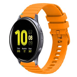 Dây đồng hồ silicone 20mm chấm chấm sóng khâu, dành cho Samsung Galaxy Gear Sport, dành cho Samsung Galaxy Watch Active 2, dành cho Samsung Galaxy Watch3 41mm, dành cho Samsung Galaxy Watch Active