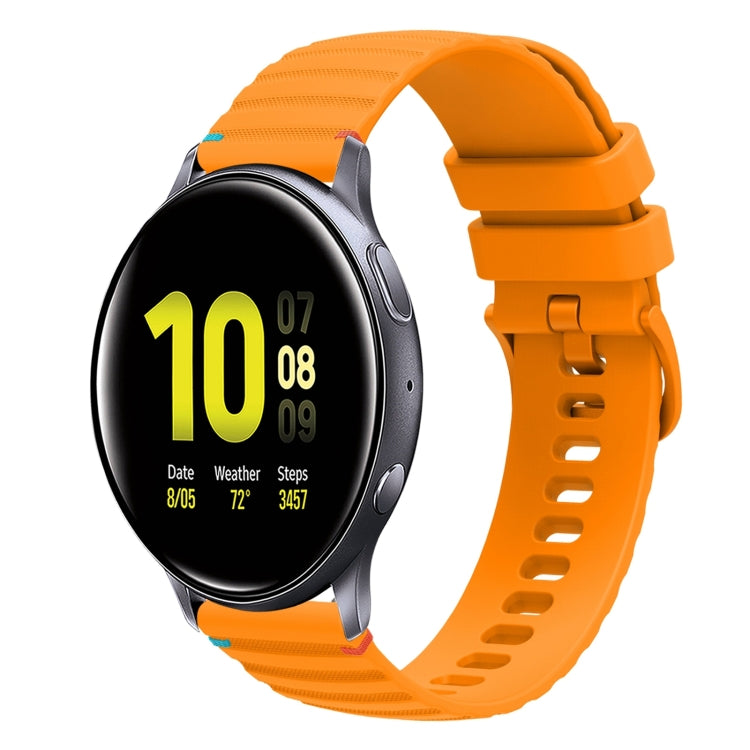 Dây đồng hồ silicone 20mm chấm chấm sóng khâu, dành cho Samsung Galaxy Gear Sport, dành cho Samsung Galaxy Watch Active 2, dành cho Samsung Galaxy Watch3 41mm, dành cho Samsung Galaxy Watch Active