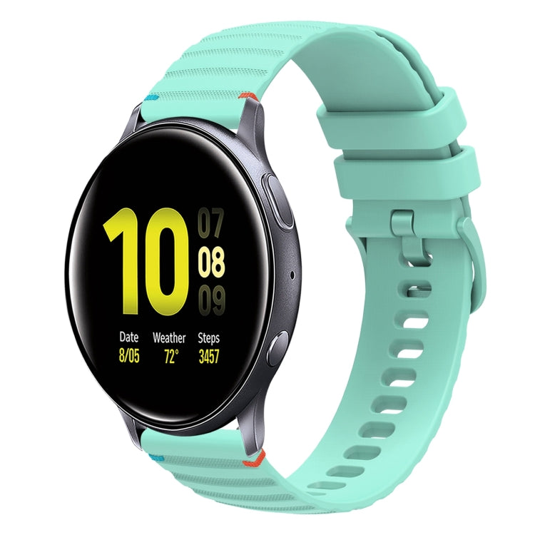 Dây đồng hồ silicone 20mm chấm chấm sóng khâu, dành cho Samsung Galaxy Gear Sport, dành cho Samsung Galaxy Watch Active 2, dành cho Samsung Galaxy Watch3 41mm, dành cho Samsung Galaxy Watch Active