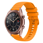 Dây đồng hồ silicone 20mm chấm chấm sóng khâu, dành cho Samsung Galaxy Gear Sport, dành cho Samsung Galaxy Watch Active 2, dành cho Samsung Galaxy Watch3 41mm, dành cho Samsung Galaxy Watch Active