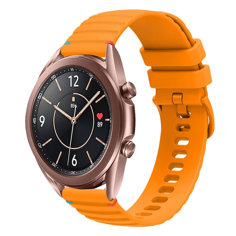 Dây đồng hồ silicone 20mm chấm chấm sóng khâu, dành cho Samsung Galaxy Gear Sport, dành cho Samsung Galaxy Watch Active 2, dành cho Samsung Galaxy Watch3 41mm, dành cho Samsung Galaxy Watch Active