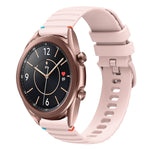 Dây đồng hồ silicone 20mm chấm chấm sóng khâu, dành cho Samsung Galaxy Gear Sport, dành cho Samsung Galaxy Watch Active 2, dành cho Samsung Galaxy Watch3 41mm, dành cho Samsung Galaxy Watch Active