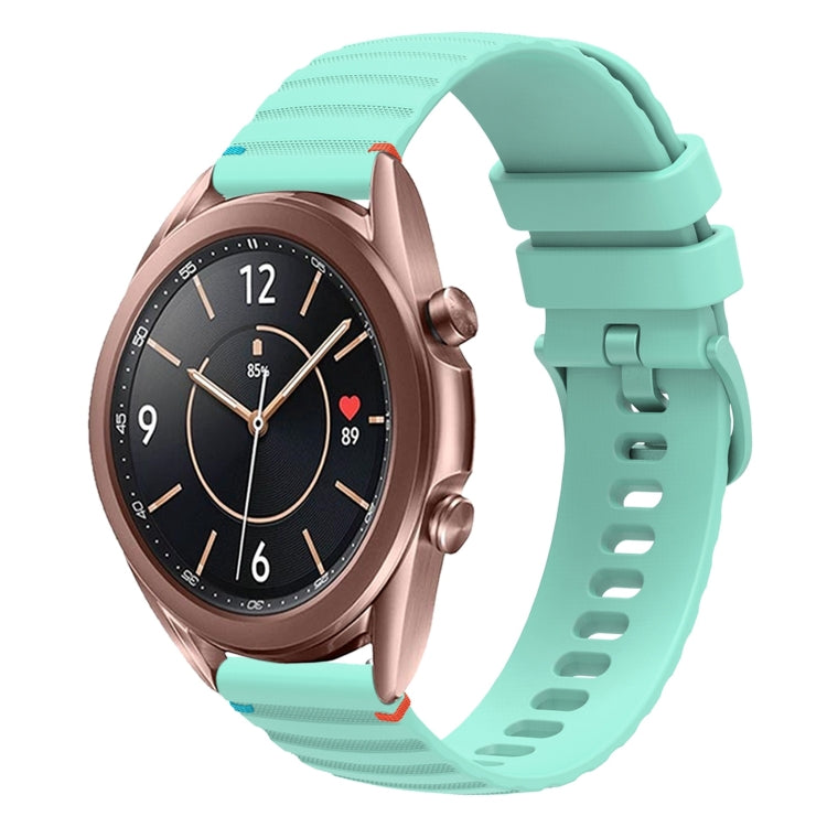 Dây đồng hồ silicone 20mm chấm chấm sóng khâu, dành cho Samsung Galaxy Gear Sport, dành cho Samsung Galaxy Watch Active 2, dành cho Samsung Galaxy Watch3 41mm, dành cho Samsung Galaxy Watch Active