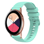 Dây đồng hồ silicone 20mm chấm chấm sóng khâu, dành cho Samsung Galaxy Gear Sport, dành cho Samsung Galaxy Watch Active 2, dành cho Samsung Galaxy Watch3 41mm, dành cho Samsung Galaxy Watch Active