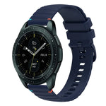 Dây đồng hồ silicone 20mm chấm sóng khâu, cho Samsung Galaxy Watch 42mm, cho Samsung Gear S2 Classic