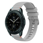 Dây đồng hồ silicone 20mm chấm sóng khâu, cho Samsung Galaxy Watch 42mm, cho Samsung Gear S2 Classic