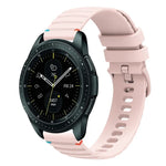 Dây đồng hồ silicone 20mm chấm sóng khâu, cho Samsung Galaxy Watch 42mm, cho Samsung Gear S2 Classic