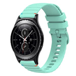 Dây đồng hồ silicone 20mm chấm sóng khâu, cho Samsung Galaxy Watch 42mm, cho Samsung Gear S2 Classic
