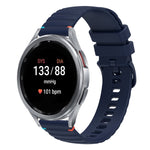 Dây đồng hồ silicone 20mm có đường may chấm sóng, dành cho Samsung Galaxy Watch FE 40mm, Samsung Galaxy Watch 7 40 / 44mm, Samsung Galaxy Watch 6 Classic 43 / 47mm, Samsung Galaxy Watch 6 40 / 44mm