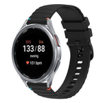 Dây đồng hồ silicone 20mm có đường may chấm sóng, dành cho Samsung Galaxy Watch FE 40mm, Samsung Galaxy Watch 7 40 / 44mm, Samsung Galaxy Watch 6 Classic 43 / 47mm, Samsung Galaxy Watch 6 40 / 44mm
