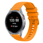Dây đồng hồ silicone 20mm có đường may chấm sóng, dành cho Samsung Galaxy Watch FE 40mm, Samsung Galaxy Watch 7 40 / 44mm, Samsung Galaxy Watch 6 Classic 43 / 47mm, Samsung Galaxy Watch 6 40 / 44mm