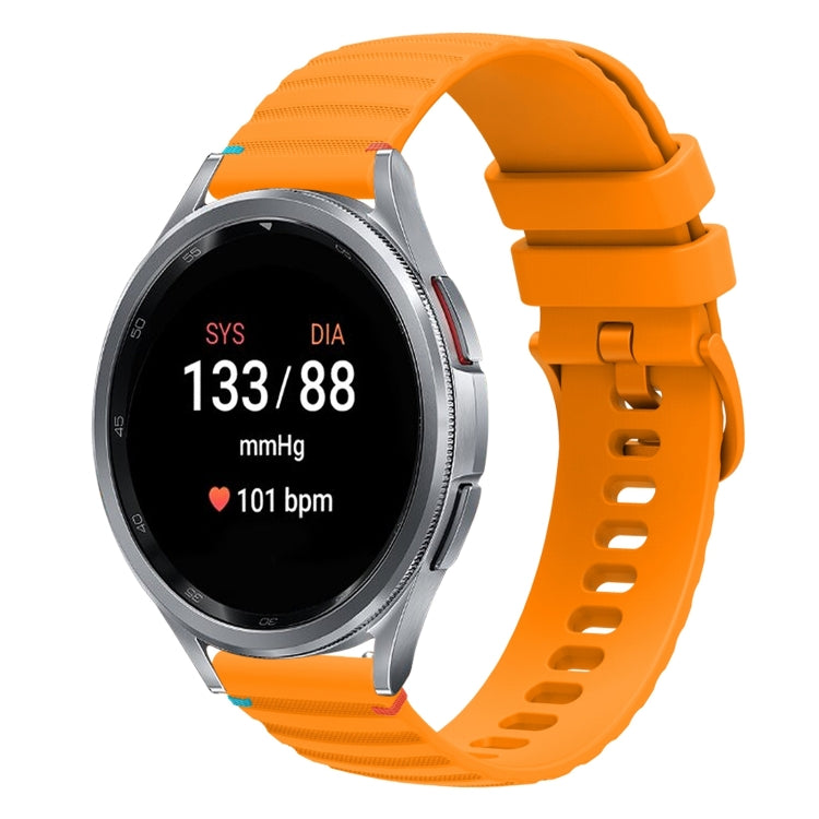 Dây đồng hồ silicone 20mm có đường may chấm sóng, dành cho Samsung Galaxy Watch FE 40mm, Samsung Galaxy Watch 7 40 / 44mm, Samsung Galaxy Watch 6 Classic 43 / 47mm, Samsung Galaxy Watch 6 40 / 44mm