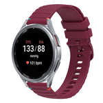 Dây đồng hồ silicone 20mm có đường may chấm sóng, dành cho Samsung Galaxy Watch FE 40mm, Samsung Galaxy Watch 7 40 / 44mm, Samsung Galaxy Watch 6 Classic 43 / 47mm, Samsung Galaxy Watch 6 40 / 44mm