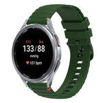 Dây đồng hồ silicone 20mm có đường may chấm sóng, dành cho Samsung Galaxy Watch FE 40mm, Samsung Galaxy Watch 7 40 / 44mm, Samsung Galaxy Watch 6 Classic 43 / 47mm, Samsung Galaxy Watch 6 40 / 44mm