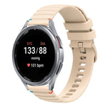 Dây đồng hồ silicone 20mm có đường may chấm sóng, dành cho Samsung Galaxy Watch FE 40mm, Samsung Galaxy Watch 7 40 / 44mm, Samsung Galaxy Watch 6 Classic 43 / 47mm, Samsung Galaxy Watch 6 40 / 44mm
