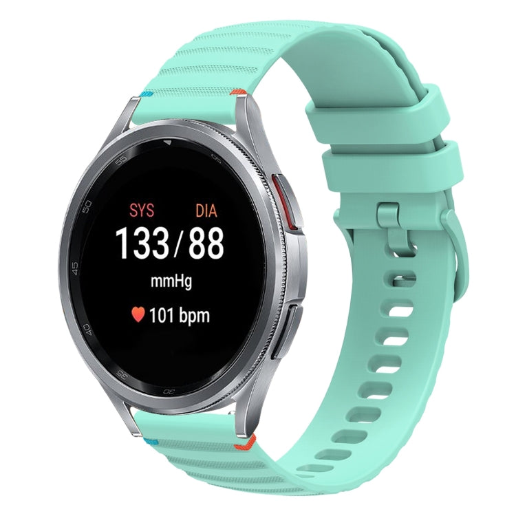 Dây đồng hồ silicone 20mm có đường may chấm sóng, dành cho Samsung Galaxy Watch FE 40mm, Samsung Galaxy Watch 7 40 / 44mm, Samsung Galaxy Watch 6 Classic 43 / 47mm, Samsung Galaxy Watch 6 40 / 44mm