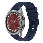 Dây đồng hồ silicone 20mm có đường may chấm sóng, dành cho Samsung Galaxy Watch FE 40mm, Samsung Galaxy Watch 7 40 / 44mm, Samsung Galaxy Watch 6 Classic 43 / 47mm, Samsung Galaxy Watch 6 40 / 44mm