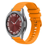 Dây đồng hồ silicone 20mm có đường may chấm sóng, dành cho Samsung Galaxy Watch FE 40mm, Samsung Galaxy Watch 7 40 / 44mm, Samsung Galaxy Watch 6 Classic 43 / 47mm, Samsung Galaxy Watch 6 40 / 44mm