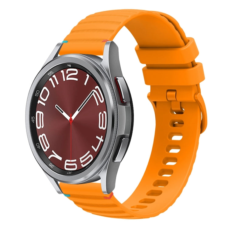 Dây đồng hồ silicone 20mm có đường may chấm sóng, dành cho Samsung Galaxy Watch FE 40mm, Samsung Galaxy Watch 7 40 / 44mm, Samsung Galaxy Watch 6 Classic 43 / 47mm, Samsung Galaxy Watch 6 40 / 44mm