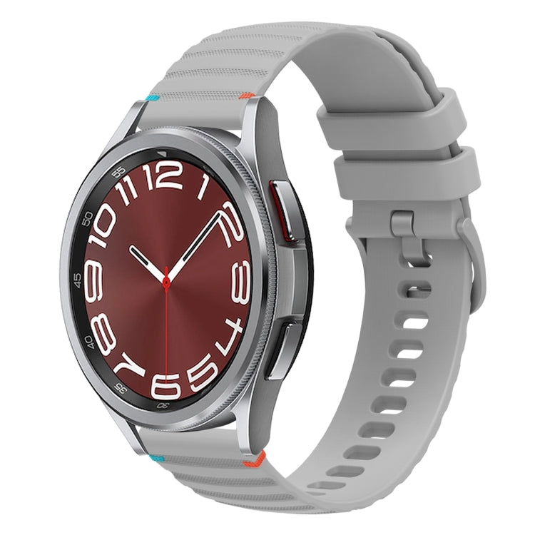 Dây đồng hồ silicone 20mm có đường may chấm sóng, dành cho Samsung Galaxy Watch FE 40mm, Samsung Galaxy Watch 7 40 / 44mm, Samsung Galaxy Watch 6 Classic 43 / 47mm, Samsung Galaxy Watch 6 40 / 44mm