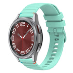 Dây đồng hồ silicone 20mm có đường may chấm sóng, dành cho Samsung Galaxy Watch FE 40mm, Samsung Galaxy Watch 7 40 / 44mm, Samsung Galaxy Watch 6 Classic 43 / 47mm, Samsung Galaxy Watch 6 40 / 44mm