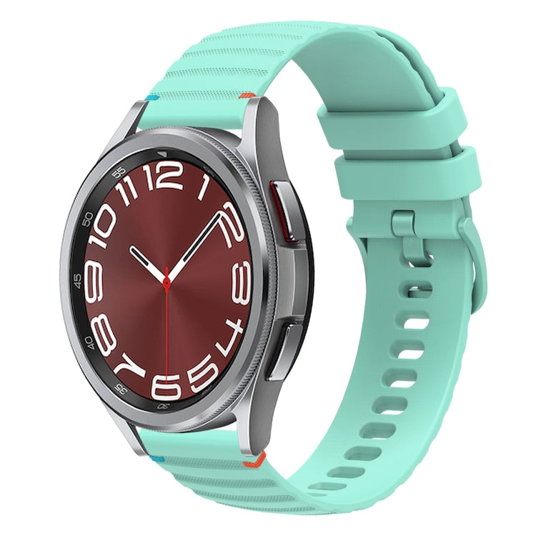 Dây đồng hồ silicone 20mm có đường may chấm sóng, dành cho Samsung Galaxy Watch FE 40mm, Samsung Galaxy Watch 7 40 / 44mm, Samsung Galaxy Watch 6 Classic 43 / 47mm, Samsung Galaxy Watch 6 40 / 44mm