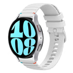 Dây đồng hồ silicone 20mm có đường may chấm sóng, dành cho Samsung Galaxy Watch FE 40mm, Samsung Galaxy Watch 7 40 / 44mm, Samsung Galaxy Watch 6 Classic 43 / 47mm, Samsung Galaxy Watch 6 40 / 44mm