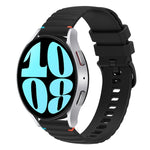 Dây đồng hồ silicone 20mm có đường may chấm sóng, dành cho Samsung Galaxy Watch FE 40mm, Samsung Galaxy Watch 7 40 / 44mm, Samsung Galaxy Watch 6 Classic 43 / 47mm, Samsung Galaxy Watch 6 40 / 44mm