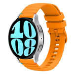 Dây đồng hồ silicone 20mm có đường may chấm sóng, dành cho Samsung Galaxy Watch FE 40mm, Samsung Galaxy Watch 7 40 / 44mm, Samsung Galaxy Watch 6 Classic 43 / 47mm, Samsung Galaxy Watch 6 40 / 44mm
