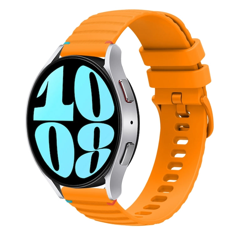 Dây đồng hồ silicone 20mm có đường may chấm sóng, dành cho Samsung Galaxy Watch FE 40mm, Samsung Galaxy Watch 7 40 / 44mm, Samsung Galaxy Watch 6 Classic 43 / 47mm, Samsung Galaxy Watch 6 40 / 44mm