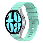 Dây đồng hồ silicone 20mm có đường may chấm sóng, dành cho Samsung Galaxy Watch FE 40mm, Samsung Galaxy Watch 7 40 / 44mm, Samsung Galaxy Watch 6 Classic 43 / 47mm, Samsung Galaxy Watch 6 40 / 44mm