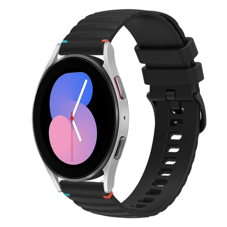 Dây đồng hồ silicone 20mm chấm chấm sóng khâu, dành cho Samsung Galaxy Watch 5 40 / 44mm, dành cho Samsung Galaxy Watch 5 Pro 45mm, dành cho Samsung Galaxy Watch 4 40 / 44mm, dành cho Samsung Galaxy Watch 4 Classic 42 / 46mm