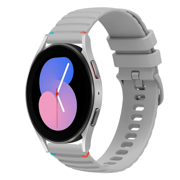 Dây đồng hồ silicone 20mm chấm chấm sóng khâu, dành cho Samsung Galaxy Watch 5 40 / 44mm, dành cho Samsung Galaxy Watch 5 Pro 45mm, dành cho Samsung Galaxy Watch 4 40 / 44mm, dành cho Samsung Galaxy Watch 4 Classic 42 / 46mm