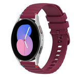 Dây đồng hồ silicone 20mm chấm chấm sóng khâu, dành cho Samsung Galaxy Watch 5 40 / 44mm, dành cho Samsung Galaxy Watch 5 Pro 45mm, dành cho Samsung Galaxy Watch 4 40 / 44mm, dành cho Samsung Galaxy Watch 4 Classic 42 / 46mm