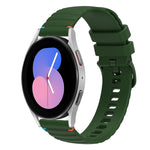 Dây đồng hồ silicone 20mm chấm chấm sóng khâu, dành cho Samsung Galaxy Watch 5 40 / 44mm, dành cho Samsung Galaxy Watch 5 Pro 45mm, dành cho Samsung Galaxy Watch 4 40 / 44mm, dành cho Samsung Galaxy Watch 4 Classic 42 / 46mm