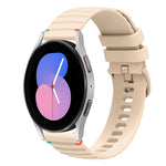 Dây đồng hồ silicone 20mm chấm chấm sóng khâu, dành cho Samsung Galaxy Watch 5 40 / 44mm, dành cho Samsung Galaxy Watch 5 Pro 45mm, dành cho Samsung Galaxy Watch 4 40 / 44mm, dành cho Samsung Galaxy Watch 4 Classic 42 / 46mm