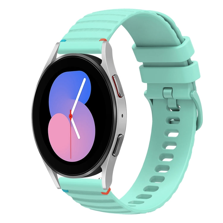 Dây đồng hồ silicone 20mm chấm chấm sóng khâu, dành cho Samsung Galaxy Watch 5 40 / 44mm, dành cho Samsung Galaxy Watch 5 Pro 45mm, dành cho Samsung Galaxy Watch 4 40 / 44mm, dành cho Samsung Galaxy Watch 4 Classic 42 / 46mm