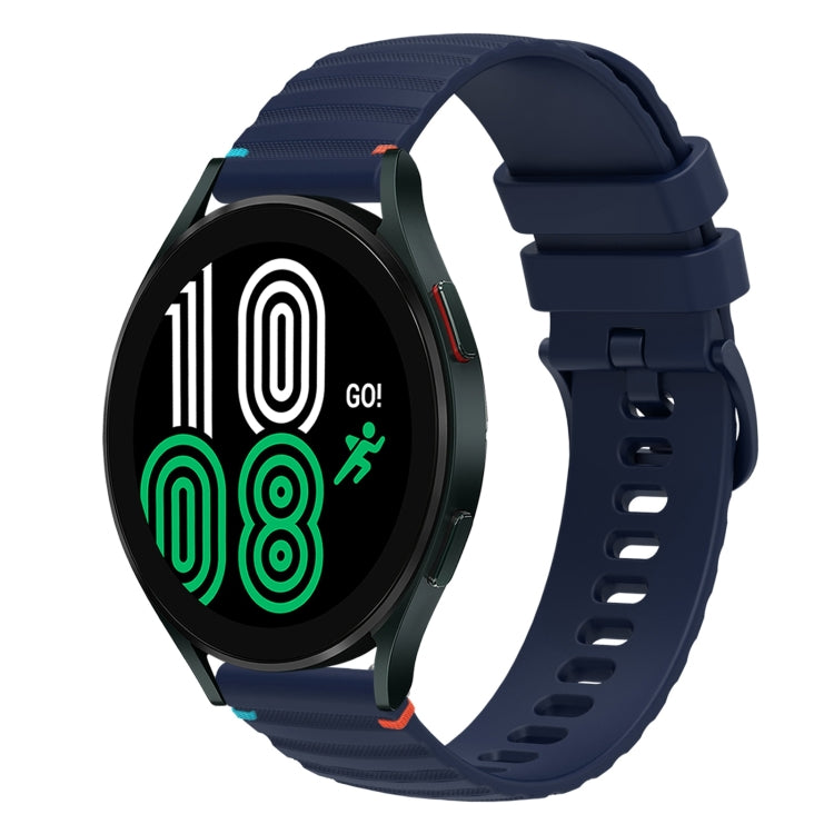 Dây đồng hồ silicone 20mm chấm chấm sóng khâu, dành cho Samsung Galaxy Watch 5 40 / 44mm, dành cho Samsung Galaxy Watch 5 Pro 45mm, dành cho Samsung Galaxy Watch 4 40 / 44mm, dành cho Samsung Galaxy Watch 4 Classic 42 / 46mm