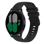 Dây đồng hồ silicone 20mm chấm chấm sóng khâu, dành cho Samsung Galaxy Watch 5 40 / 44mm, dành cho Samsung Galaxy Watch 5 Pro 45mm, dành cho Samsung Galaxy Watch 4 40 / 44mm, dành cho Samsung Galaxy Watch 4 Classic 42 / 46mm