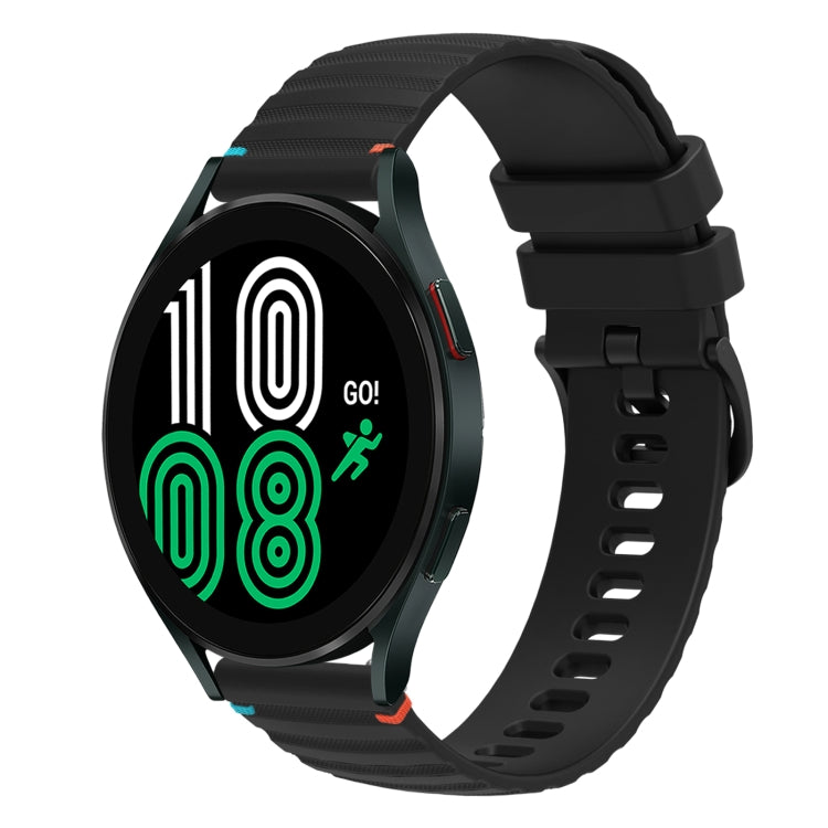Dây đồng hồ silicone 20mm chấm chấm sóng khâu, dành cho Samsung Galaxy Watch 5 40 / 44mm, dành cho Samsung Galaxy Watch 5 Pro 45mm, dành cho Samsung Galaxy Watch 4 40 / 44mm, dành cho Samsung Galaxy Watch 4 Classic 42 / 46mm