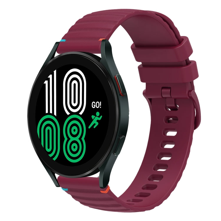 Dây đồng hồ silicone 20mm chấm chấm sóng khâu, dành cho Samsung Galaxy Watch 5 40 / 44mm, dành cho Samsung Galaxy Watch 5 Pro 45mm, dành cho Samsung Galaxy Watch 4 40 / 44mm, dành cho Samsung Galaxy Watch 4 Classic 42 / 46mm