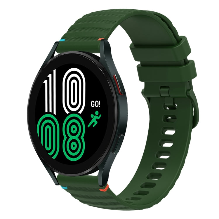 Dây đồng hồ silicone 20mm chấm chấm sóng khâu, dành cho Samsung Galaxy Watch 5 40 / 44mm, dành cho Samsung Galaxy Watch 5 Pro 45mm, dành cho Samsung Galaxy Watch 4 40 / 44mm, dành cho Samsung Galaxy Watch 4 Classic 42 / 46mm
