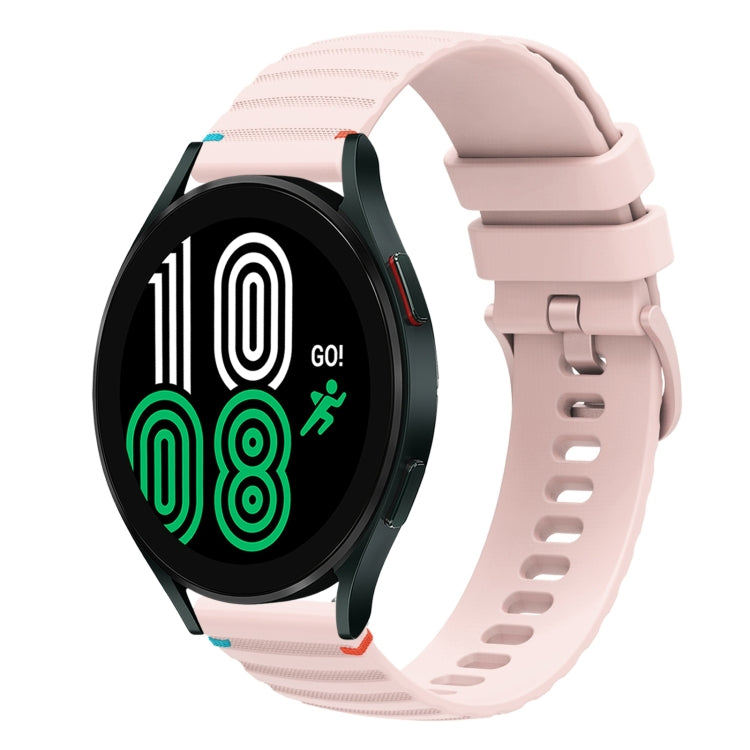 Dây đồng hồ silicone 20mm chấm chấm sóng khâu, dành cho Samsung Galaxy Watch 5 40 / 44mm, dành cho Samsung Galaxy Watch 5 Pro 45mm, dành cho Samsung Galaxy Watch 4 40 / 44mm, dành cho Samsung Galaxy Watch 4 Classic 42 / 46mm